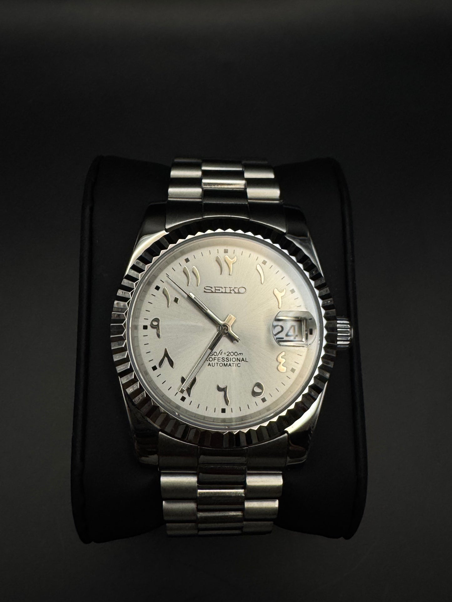 Metallic Silver - Arabic Seiko Dial - SeyaWatches