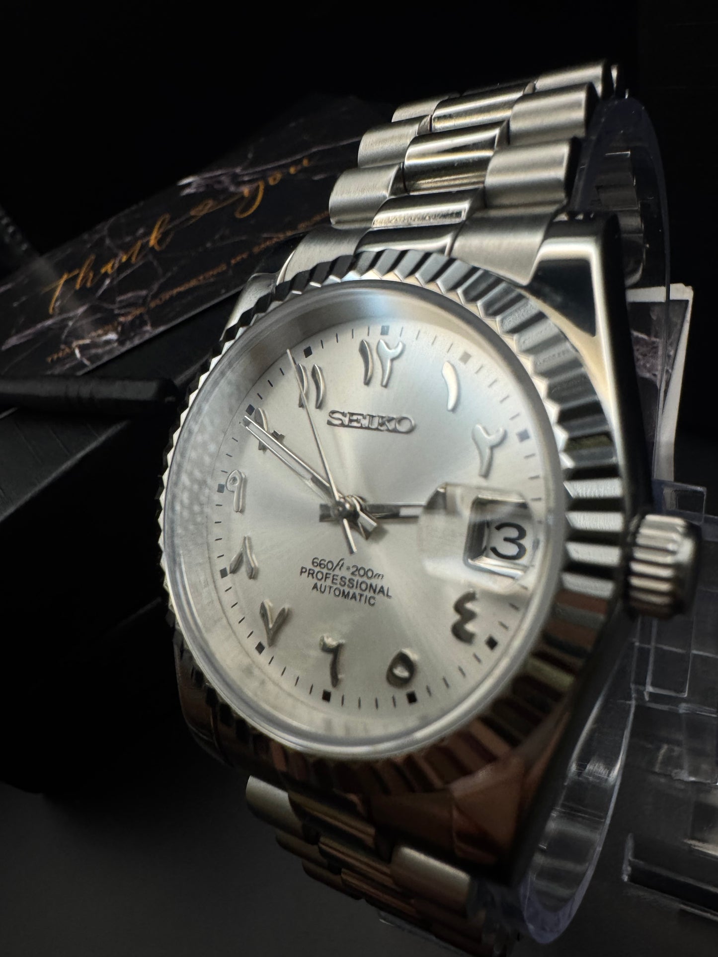 Metallic Silver - Arabic Seiko Dial - SeyaWatches