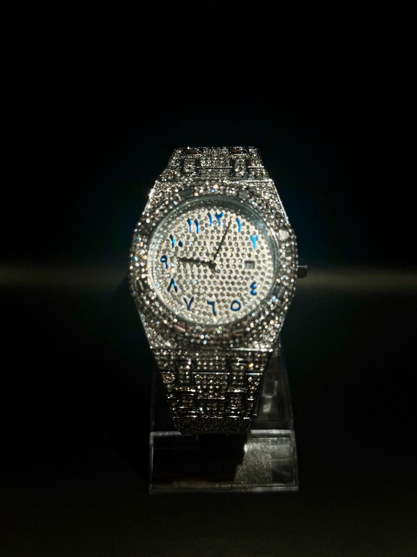 Iced-Out Arabic Dial Mod - SeyaWatches