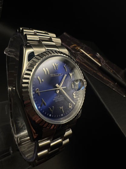 Midnight Purple - Arabic Seiko Dial - SeyaWatches